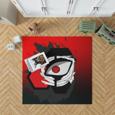 Sharingan Enigmatic Naruto Illustration Anime Rug