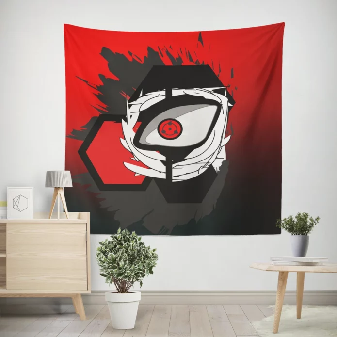 Sharingan Enigmatic Naruto Illustration Anime Wall Tapestry