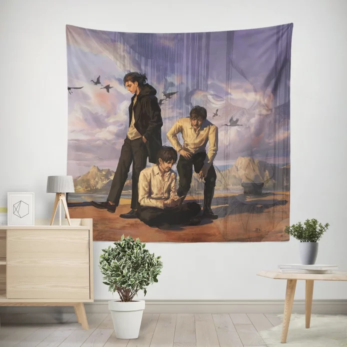 Shingeki No Kyojin Legacy Eren Anime Epic Wall Tapestry