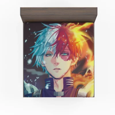 Shoto Todoroki My Hero Chronicles Anime Fitted Sheet