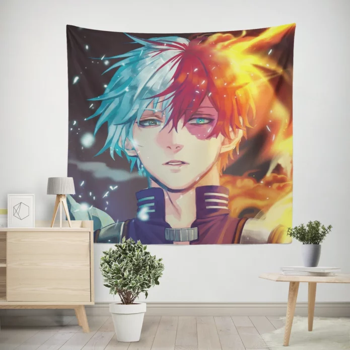 Shoto Todoroki My Hero Chronicles Anime Wall Tapestry