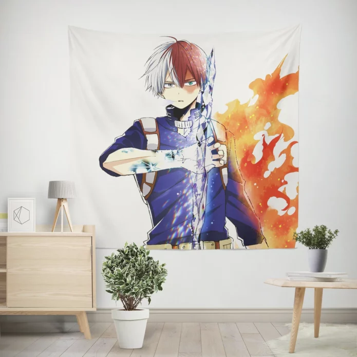 Shoto Todoroki My Hero Saga Anime Wall Tapestry