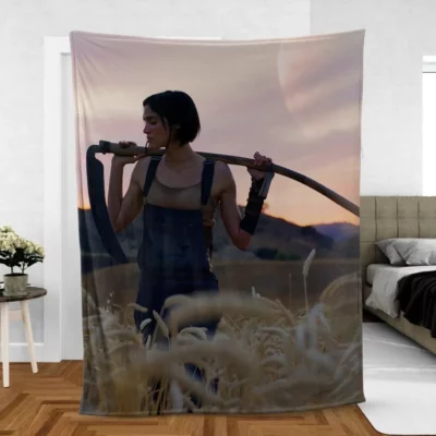 Sofia Boutella as Kora Rebel Moons Warrior Fleece Blanket