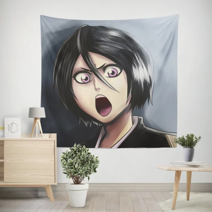 Soul Reapers Unleashed Rukia Tale Anime Wall Tapestry