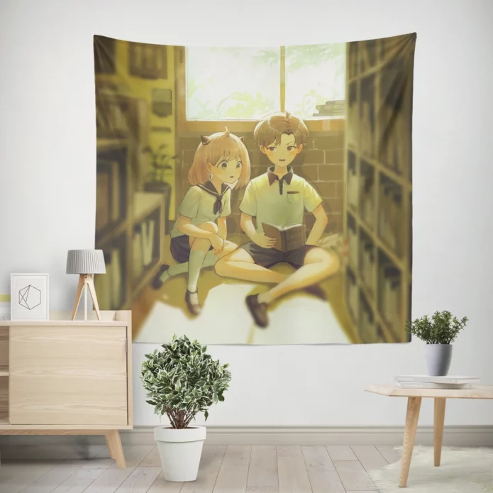 Spy X Family Anya Intriguing Tale Anime Wall Tapestry