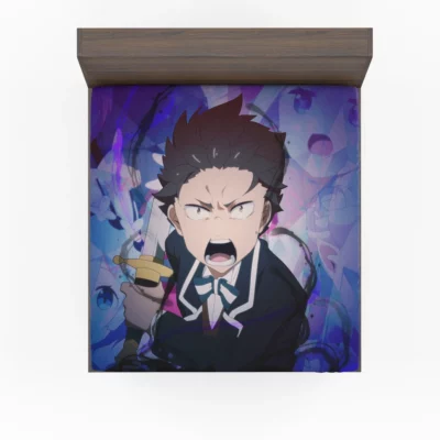 Subaru Natsuki Re ZERO Courageous Hero Anime Fitted Sheet