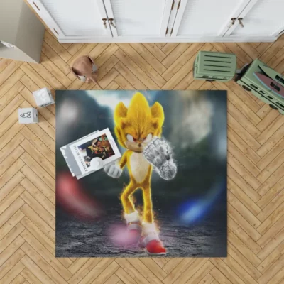 Super Saiyan Sonic the Hedgehog Chaos Unleashed Rug