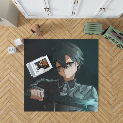 Sword Art Online Kirito VR Odyssey Anime Rug