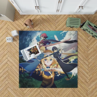 Sword Art Online Trio Eugeo and Alice Anime Rug