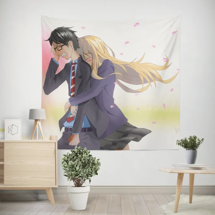 Symphony Of Love Kousei And Kaori Anime Wall Tapestry