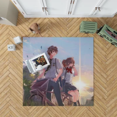 Taki and Mitsuha Anime Affair Rug