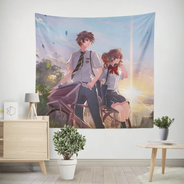 Taki And Mitsuha Anime Affair Wall Tapestry