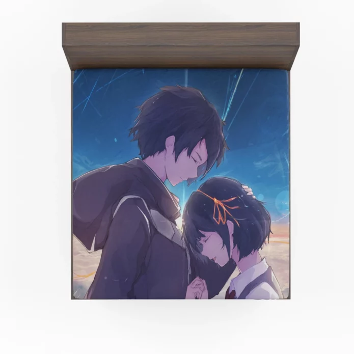 Taki And Mitsuha Anime Tale Fitted Sheet
