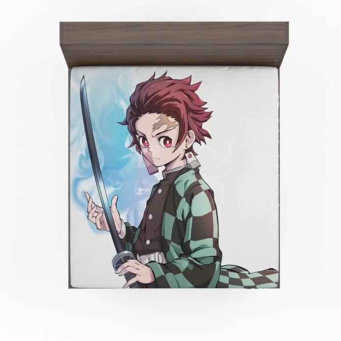 Tanjiro Kamado Demon Slayer Chronicle Anime Fitted Sheet