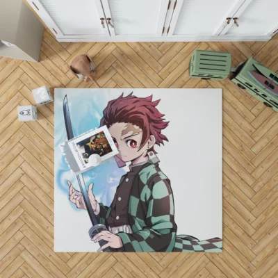 Tanjiro Kamado Demon Slayer Chronicle Anime Rug