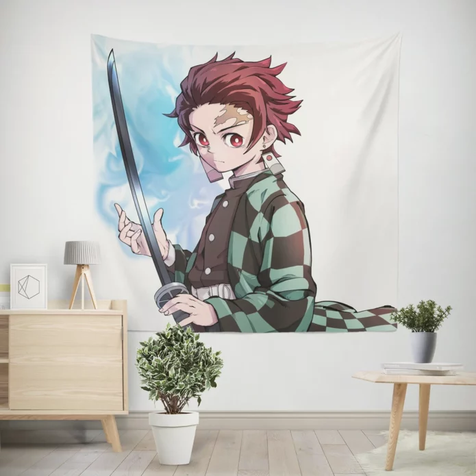 Tanjiro Kamado Demon Slayer Chronicle Anime Wall Tapestry