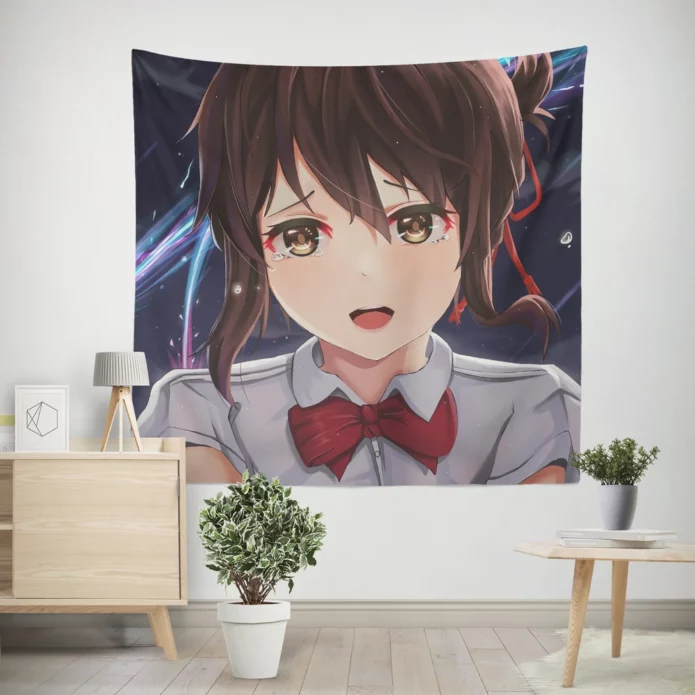 Tears Of Mitsuha Your Name Anime Wall Tapestry