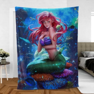 The Little Mermaids Enchanted Tale Fleece Blanket