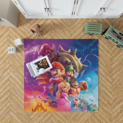 The Super Mario Bros Plumbers Quest Rug