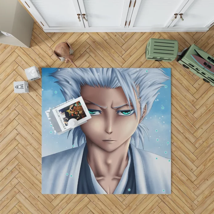 Toshiro Hitsugaya Bleach Frosty Warrior Anime Rug