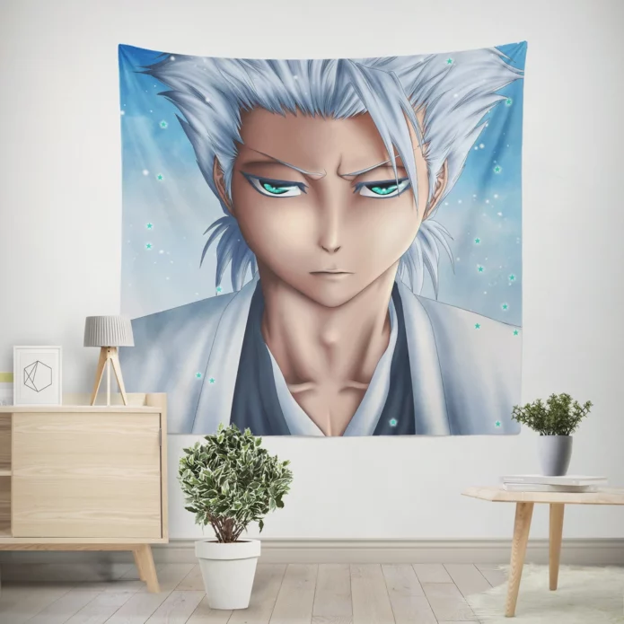 Toshiro Hitsugaya Bleach Frosty Warrior Anime Wall Tapestry