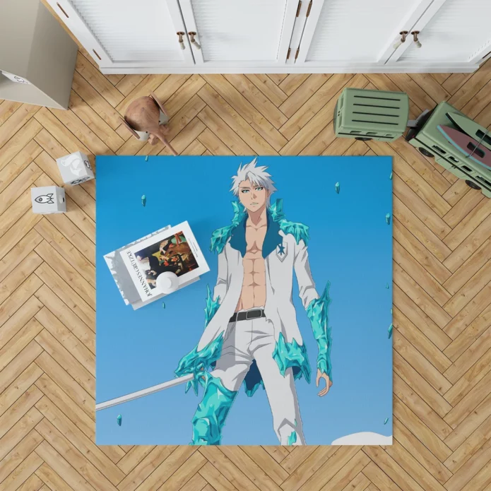 Toshiro Hitsugaya Bleach Ice Master Anime Rug