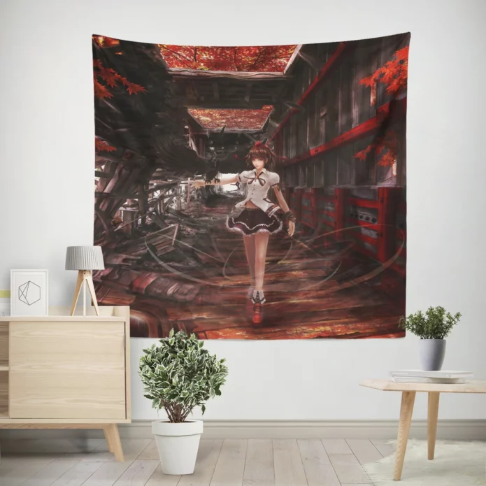 Touhou Aya Shameimaru Anime Touhou Wall Tapestry