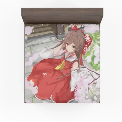 Touhou Chronicles Reimu Hakurei Magical Odyssey Anime Fitted Sheet