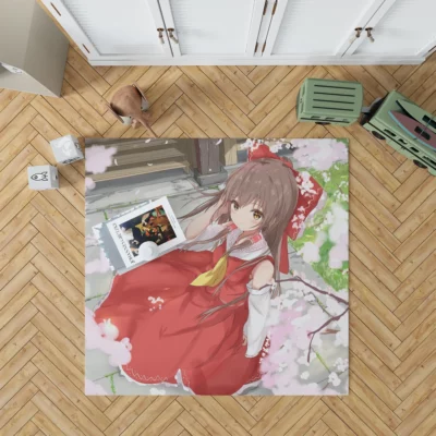 Touhou Chronicles Reimu Hakurei Magical Odyssey Anime Rug