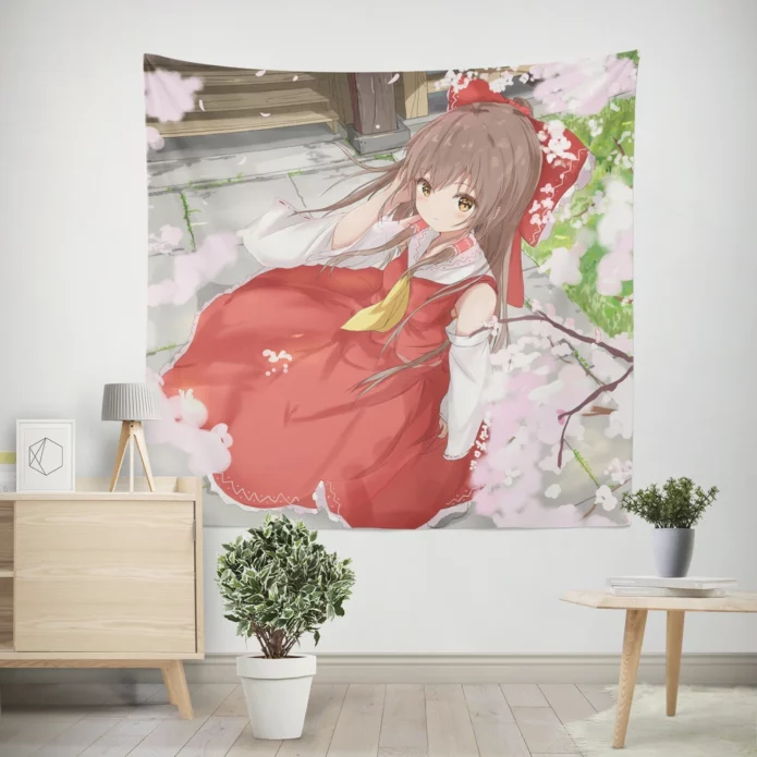 Touhou Chronicles Reimu Hakurei Magical Odyssey Anime Wall Tapestry