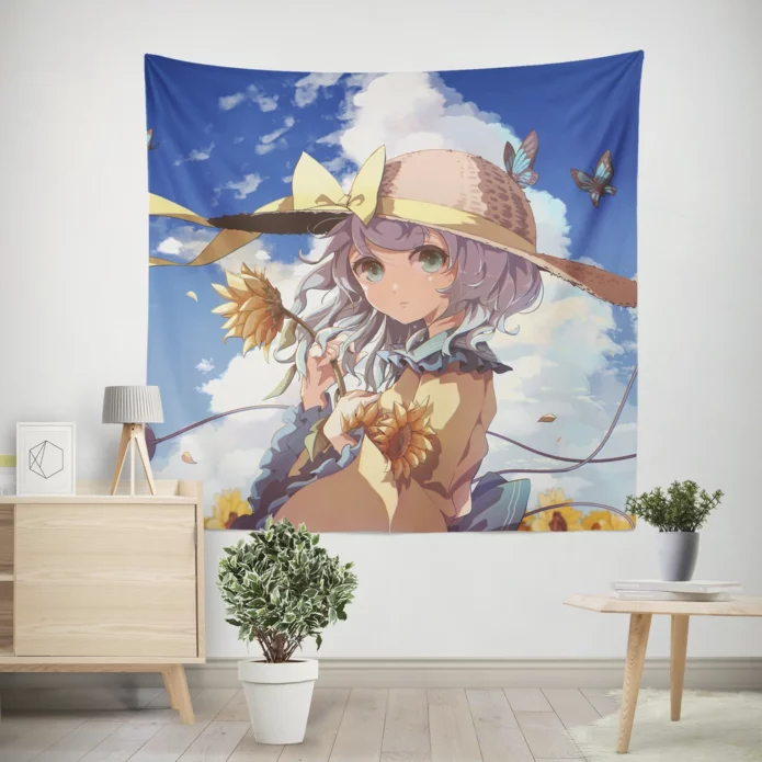 Touhou Enigmatic Koishi Komeiji Anime Wall Tapestry