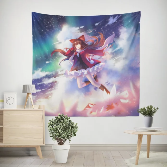 Touhou Fantasia Reimu Hakurei Magical Realm Anime Wall Tapestry