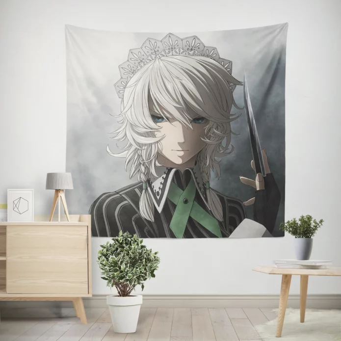 Touhou Graceful Maid Sakuya Izayoi Anime Wall Tapestry