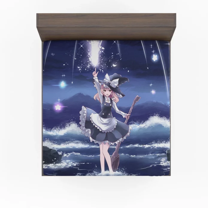 Touhou Magic Marisa Anime Adventure Fitted Sheet