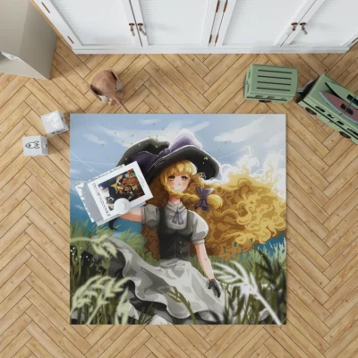 Touhou Marisa Anime Mecha Fanart Rug