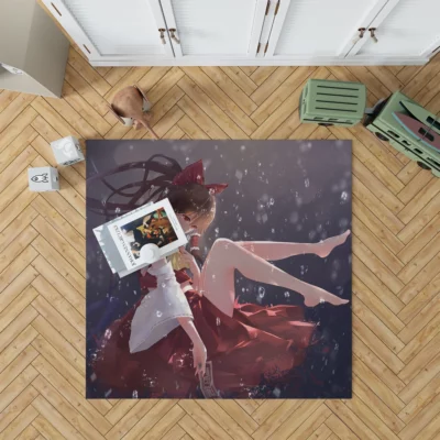 Touhou Quest Reimu Hakurei Mythical Journey Anime Rug