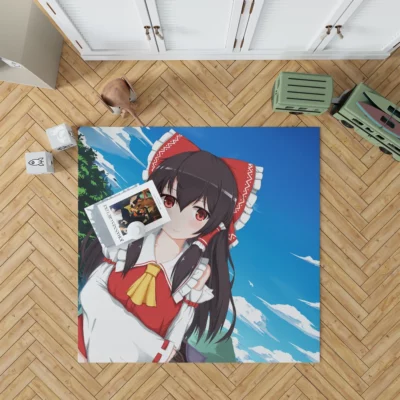 Touhou Wonders Reimu Hakurei Enchanted Manga Anime Rug