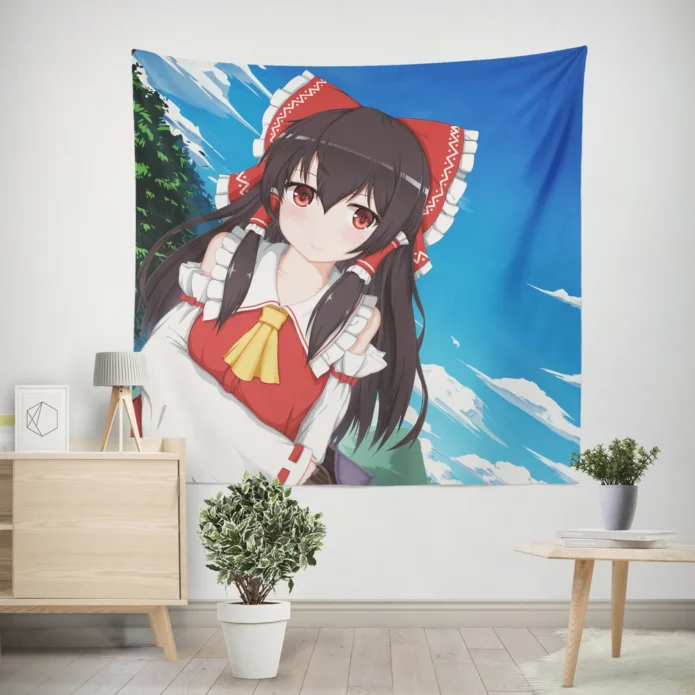 Touhou Wonders Reimu Hakurei Enchanted Manga Anime Wall Tapestry