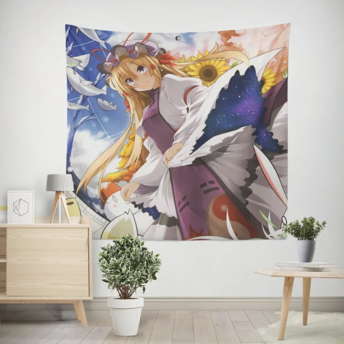 Touhou Yukari Boundary Manipulation Anime Wall Tapestry