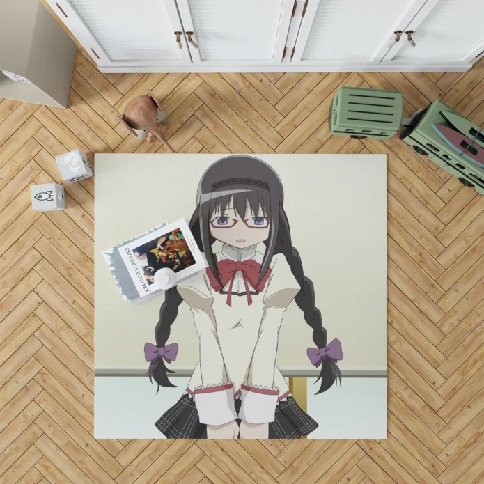 Unveiling Homura Akemi Magical Tale Anime Rug