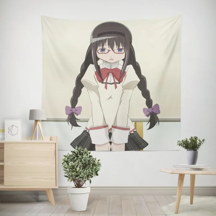 Unveiling Homura Akemi Magical Tale Anime Wall Tapestry