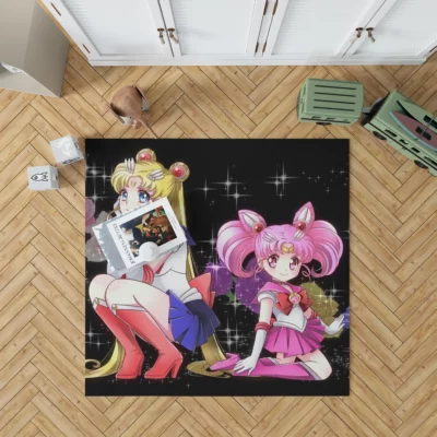 Usagi and Chibiusa Sailor Moon Duo Anime Rug