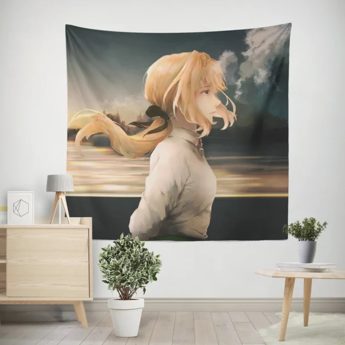 Violet Evergarden Artistry Of Emotions Anime Wall Tapestry