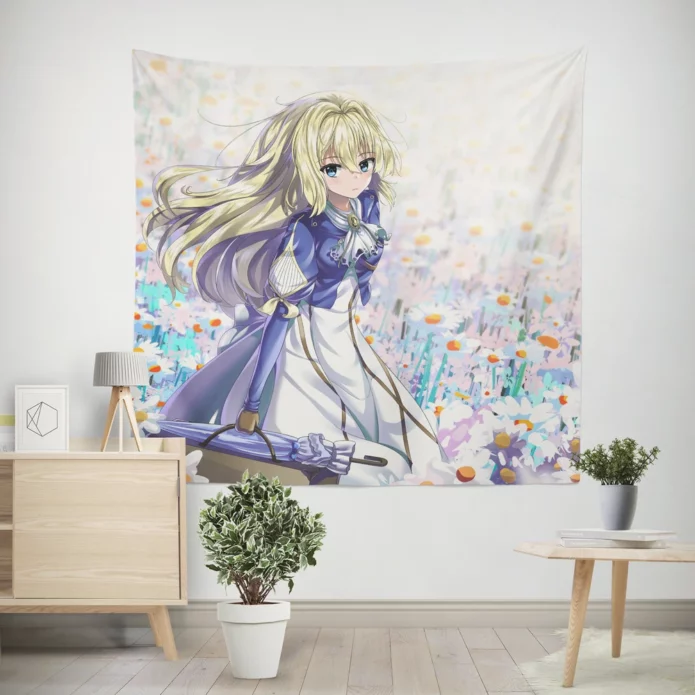 Violet Evergarden Heartfelt Emotional Anime Wall Tapestry