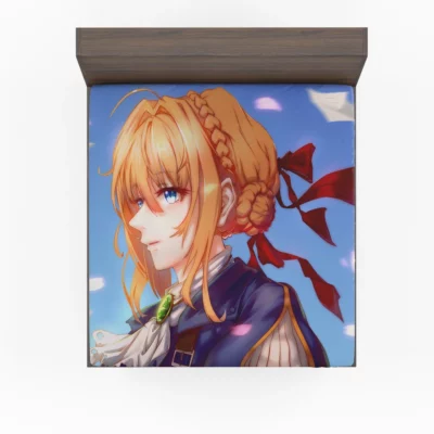 Violet Evergarden Soulful Anime Adventures Fitted Sheet