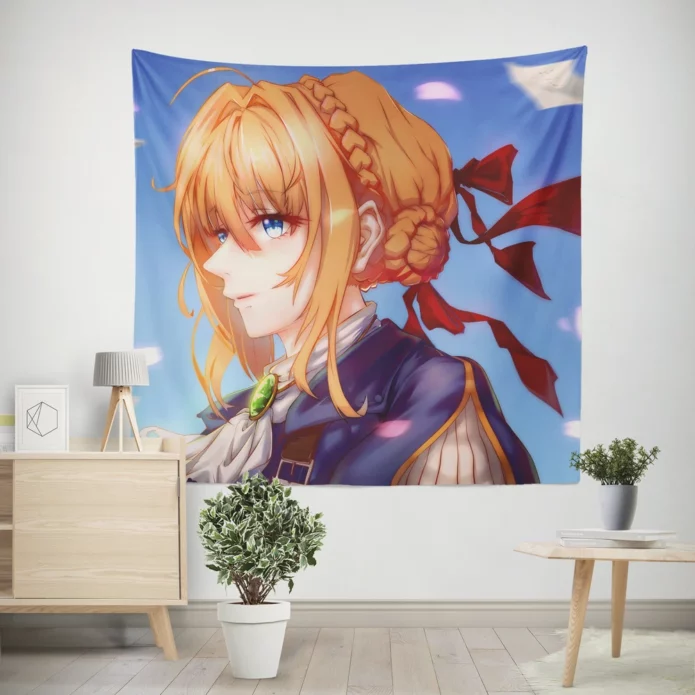 Violet Evergarden Soulful Anime Adventures Wall Tapestry