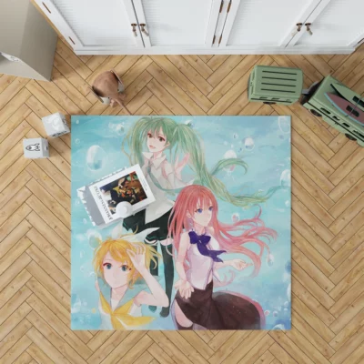 Vocaloid Ensemble Miku Luka Rin Anime Rug