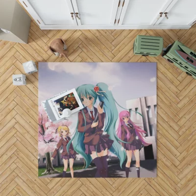 Vocaloid Harmony Hatsune Luka Rin Anime Rug