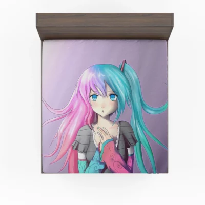 Vocaloid Symphony Luka and Miku Anime Fitted Sheet