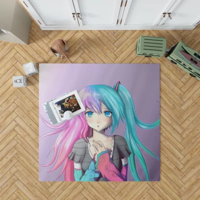 Vocaloid Symphony Luka and Miku Anime Rug